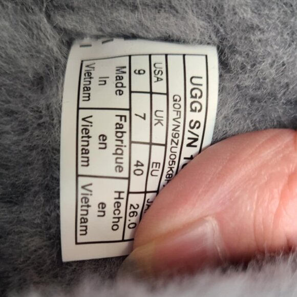 UGG Bailey Bow II Waterproof Gray Suede Shearling Boot size 9 - Picture 5 of 11